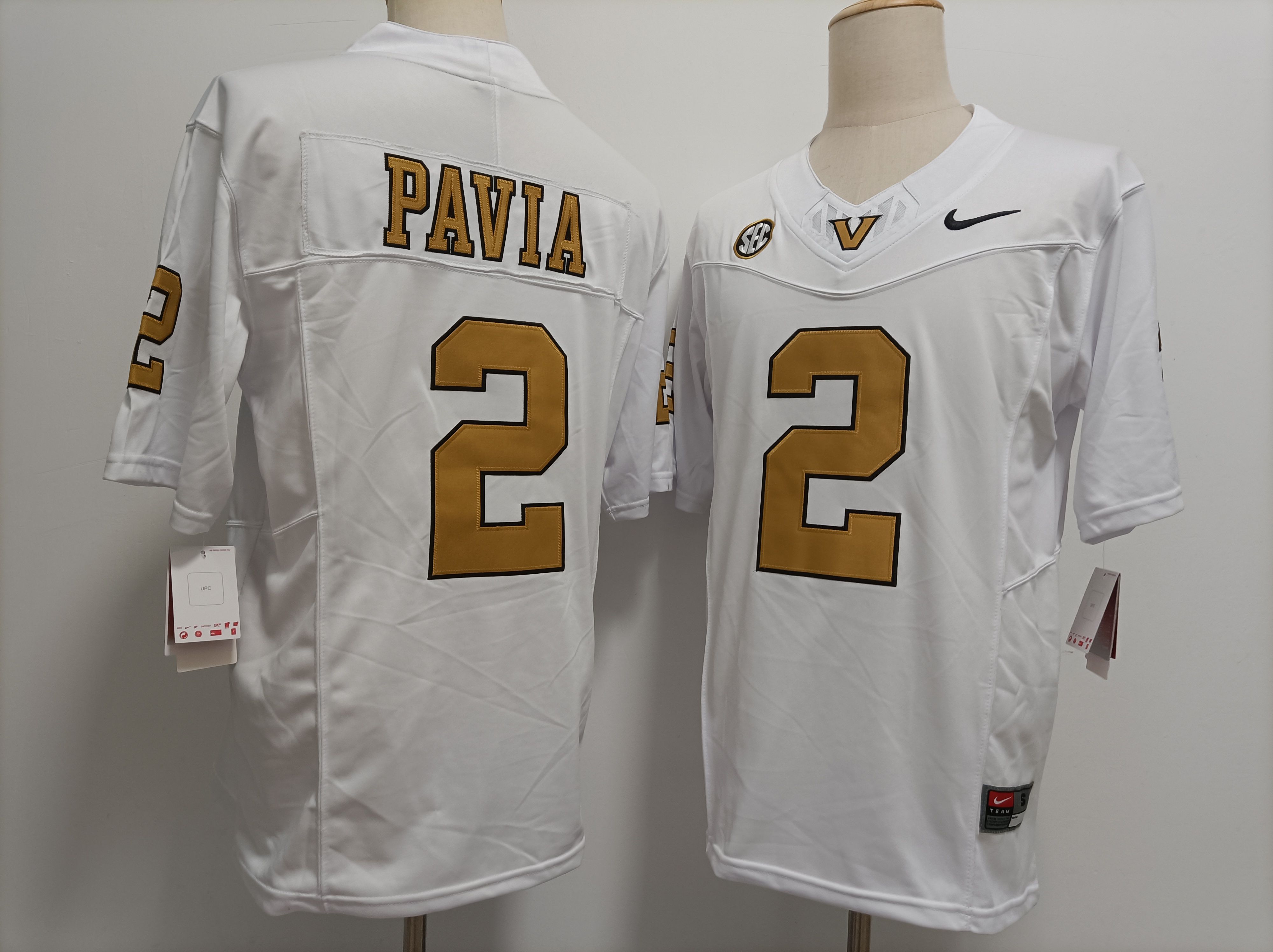 Men #2 Pavia White Nike 2025 NCAA Jersey->more ncaa teams->NCAA Jersey